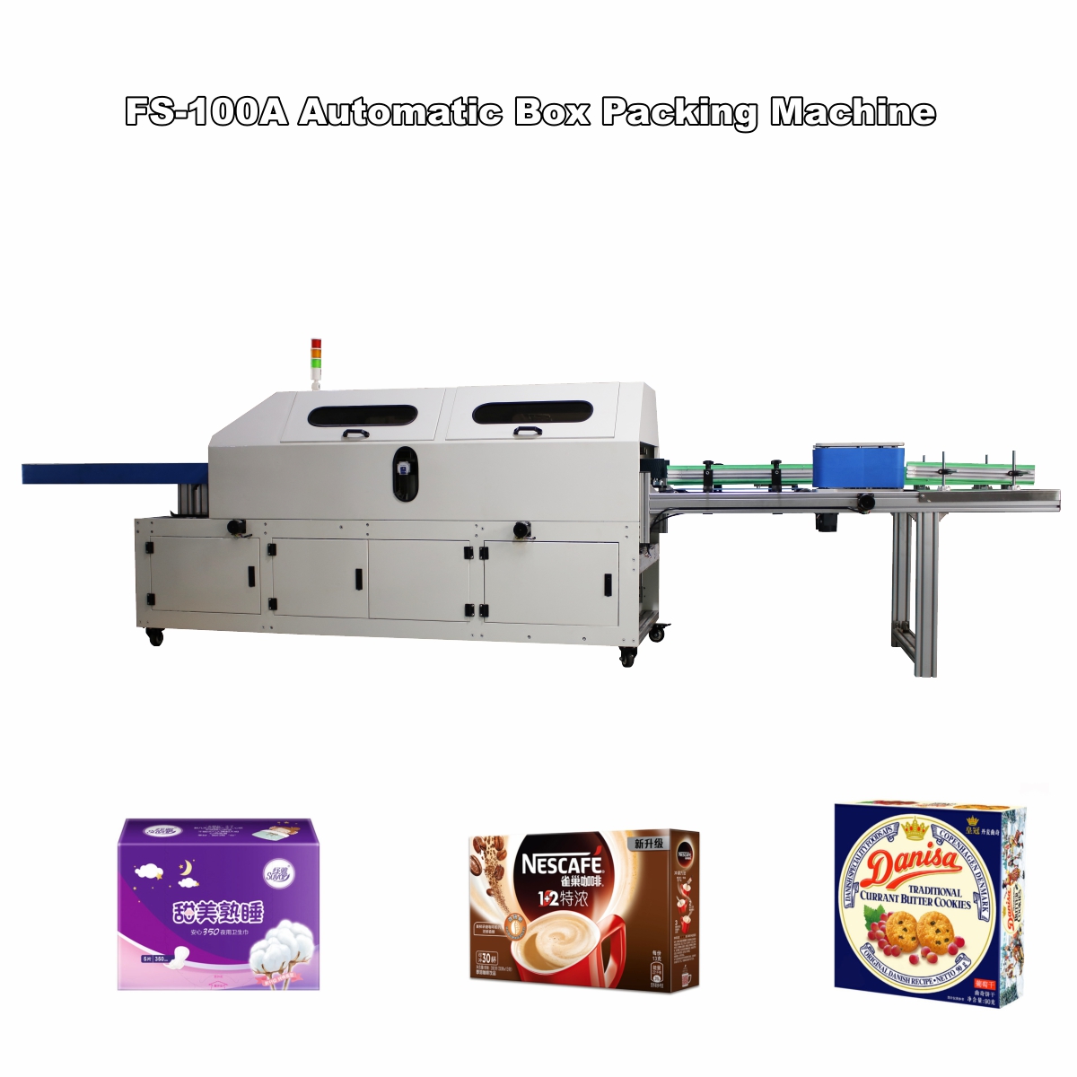 FS-100A High Speed Automatic Carton Paper Box Gluing Machine